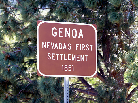 Genoa Street Sign